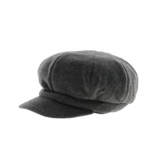 Dark Grey Polar Fleece Newsboy Cap Dark Grey Polar Fleece Newsboy Cap