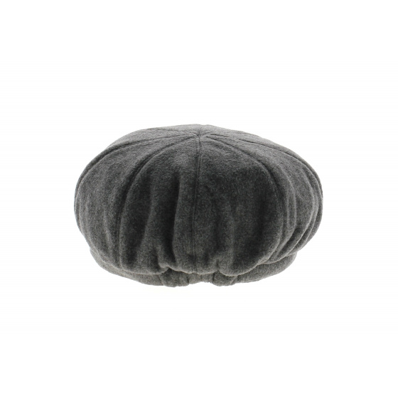 Dark Grey Polar Fleece Newsboy Cap Dark Grey Polar Fleece Newsboy Cap