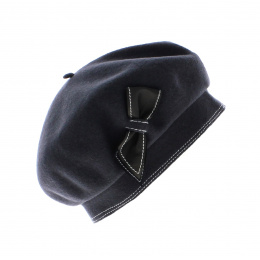 Colette Anthracite Beret - Heritage by Laulhère