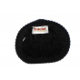 Wool and leather miki beanie