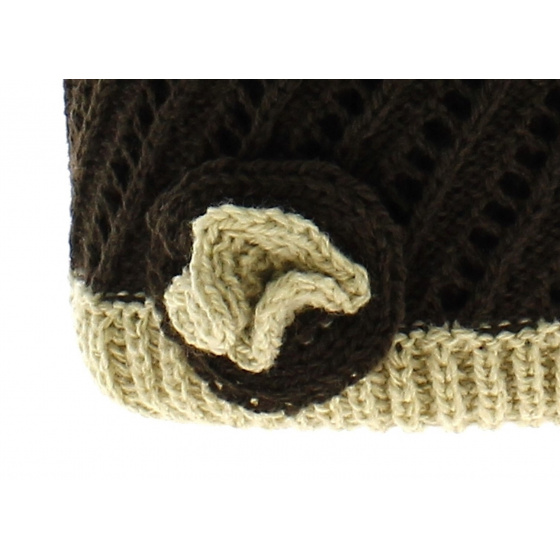 Ariane Knit Beanie - Chocolate Brown
