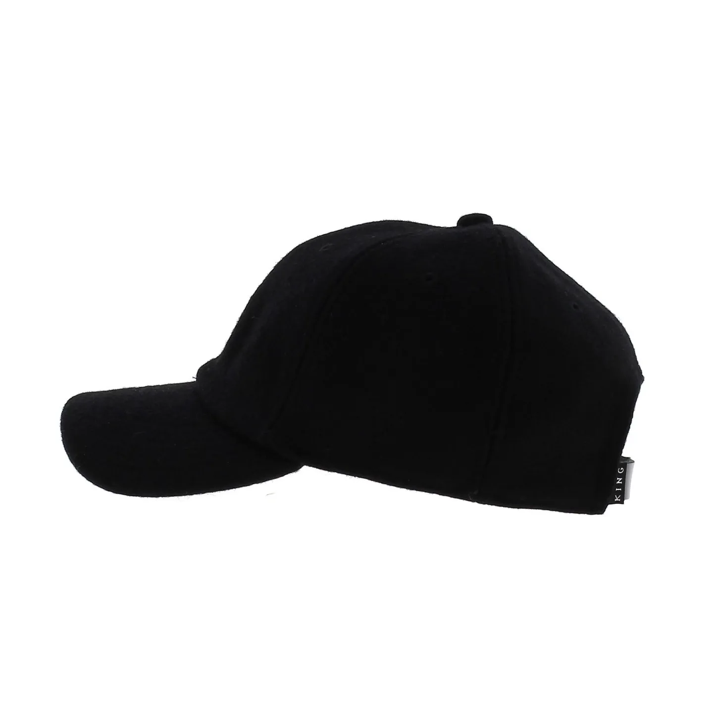 Casquette Casquette Letterman Curved Peak Noir - KING APPAREL - traclet Reference : 6089 | Chapellerie Traclet