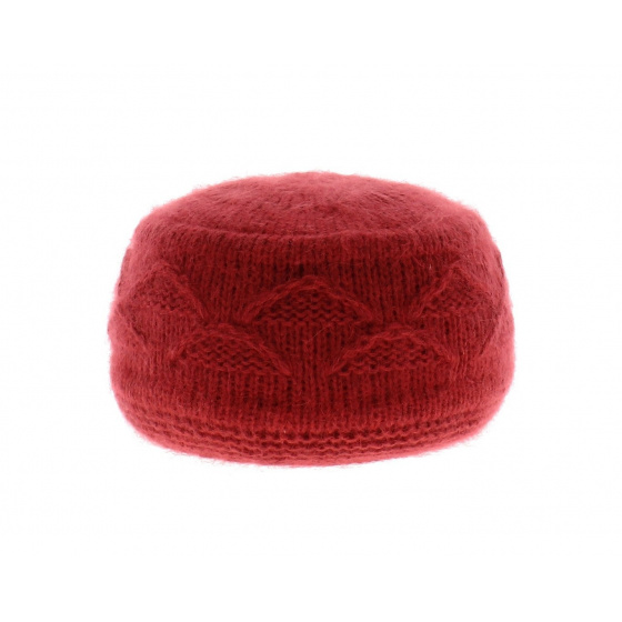 Fuchsia Angora Funny Beanie Hat - Traclet
