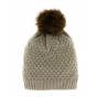 Fox Fur Pompom Beanie - Traclet