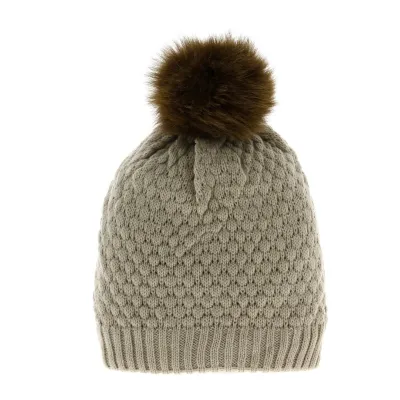 Bonnet Pompon Fourrure Renard - Traclet Reference : 7330 | Chapellerie Traclet