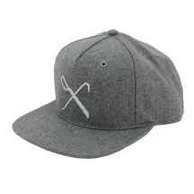 Casquette Plate Snapback Hard Graft Grise Laine King Apparel Reference : 7349 | Chapellerie Traclet