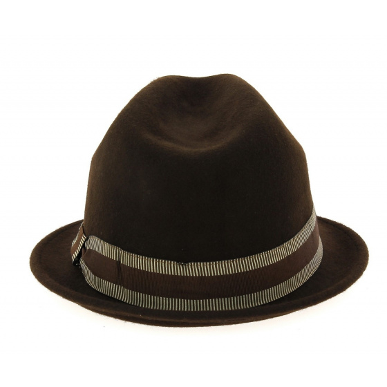 Jazzy Trilby Hat Wool Felt brown - Aussie Apparel