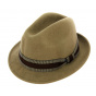 Jazzy Trilby Hat Beige Wool Felt - Aussie Apparel