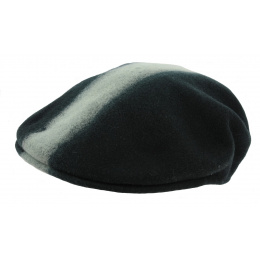 504 Artisan Wool Flat Cap Blue & White - Kangol