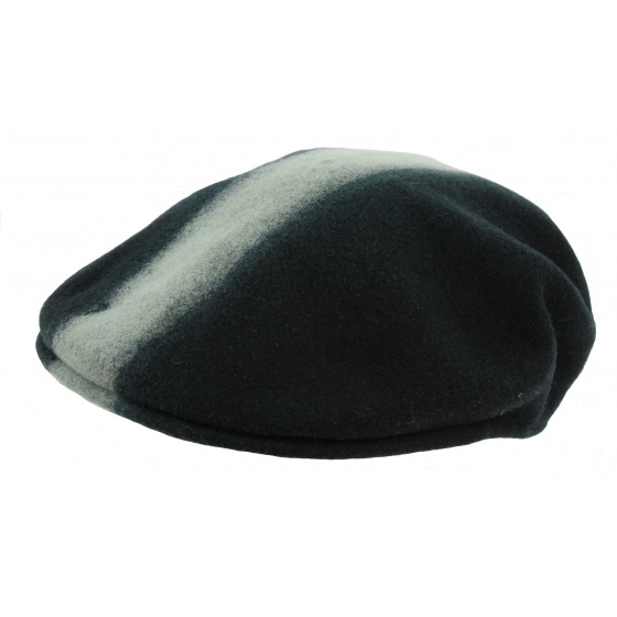 504 Artisan Wool Flat Cap Blue & White - Kangol