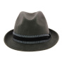 Grey wool felt Jazzy Trilby hat - Aussie Apparel