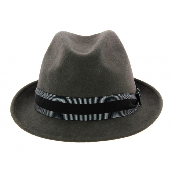 Chapeau trilby Jazzy Feutre laine gris- Aussie Apparel