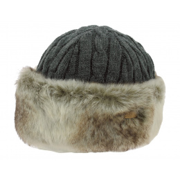 Bonnet-Toque Cable Fausse Fourrure Marron - Barts