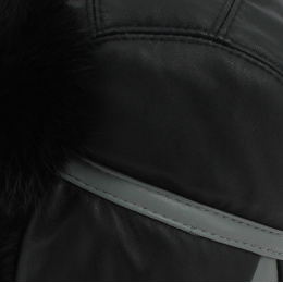 Leather chapka
