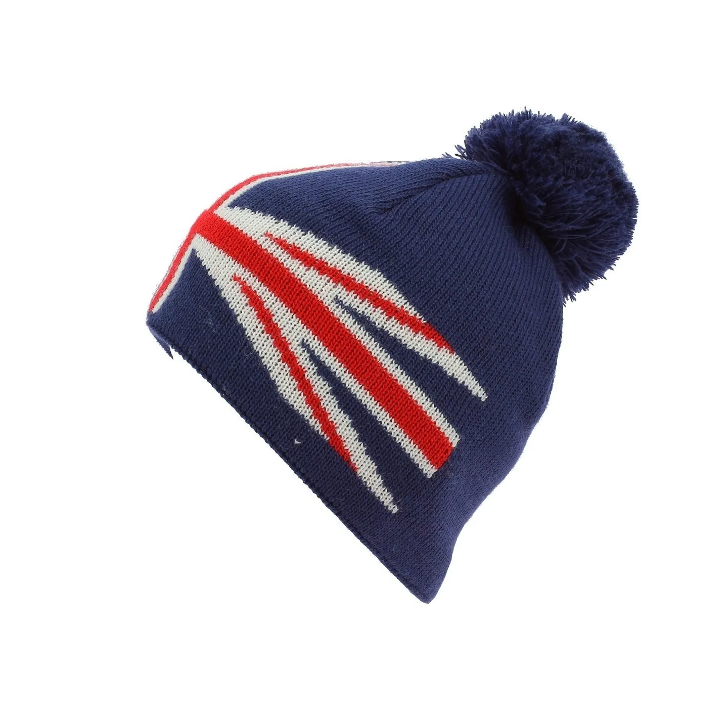 United Kingdom Pom Pom Beanie - Le Drapo - Reference: 7416 | Chapellerie Traclet