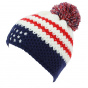 USA Flag Pom Pom Beanie - Le Drapo