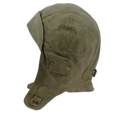 Casque Auto Sacramento Cuir Olive - Stetson Reference : 3810 | Chapellerie Traclet