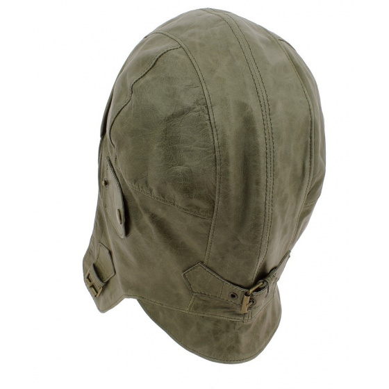 Sacramento Auto Cap Olive Leather - Stetson