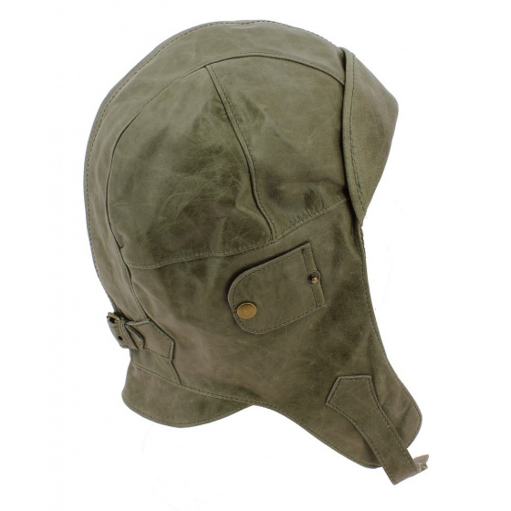 Casque Auto Sacramento Cuir Olive - Stetson Casque Auto Sacramento Cuir Olive - Stetson
