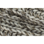 Snood - Grey Alpaca Wool Loop Necklace - Traclet 