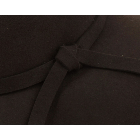 Alysa Brown Wool Felt Wide-Brimmed Hat - Flechet