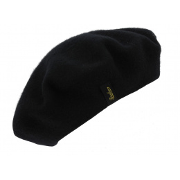Black Wool Basco Beret - Borsalino