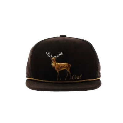 Casquette Stag Visiere Plate - The Wilderness - Coal- Traclet- Marron Chocolat Reference : 7432 | Chapellerie Traclet