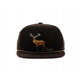 Stag visor cap - The Wilderness - Coal