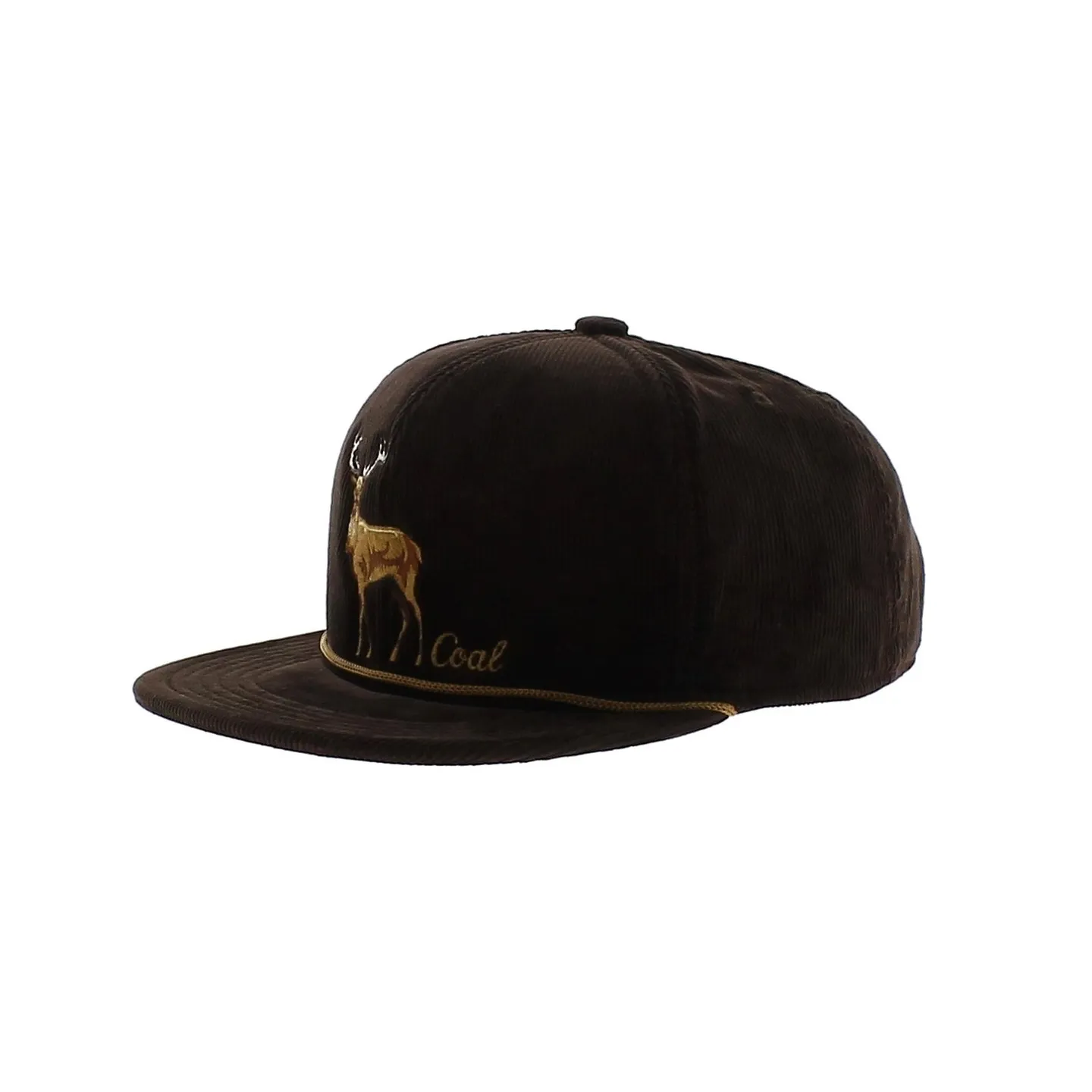 Casquette Stag Visiere Plate - The Wilderness - Coal- Traclet- Marron Chocolat Reference : 7432 | Chapellerie Traclet