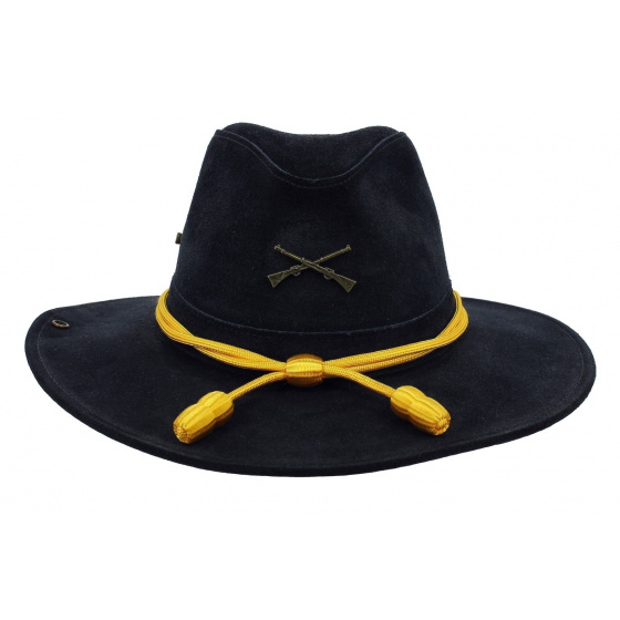 Chapeau De Type Bucket (seau) Bleu Marine à Garniture Blanche - Taille L/XL - Idéal Pour Le Golf, Unisexe Adulte