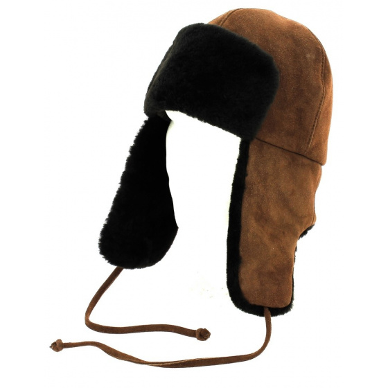 Genuine fur Moscow Ushanka - Gena brown