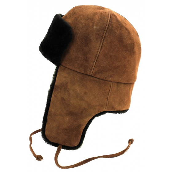 Genuine fur Moscow Ushanka - Gena brown