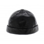 Black Harley leather beanie - Bullet style Seven Joker