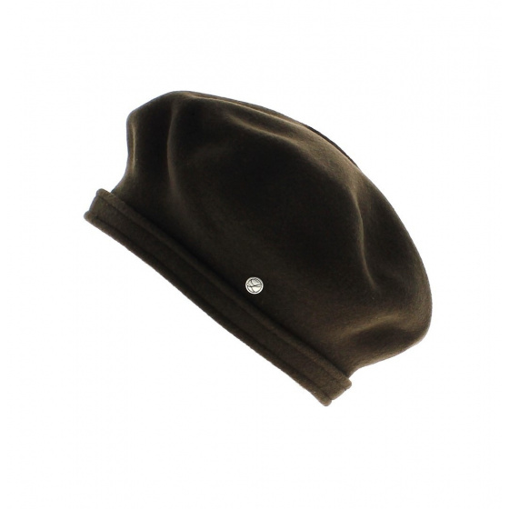 Beret Berthe Héritage par Laulhère - Marron chocolat