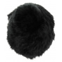 Women's Black Rabbit Beanie