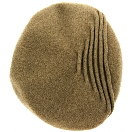Beret Berthe Héritage par Laulhère -Marron glacé