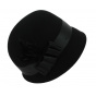 Chloe Cloche Hat Felt Wool Black - Traclet