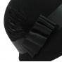 Chloe Cloche Hat Black Wool Felt - Traclet