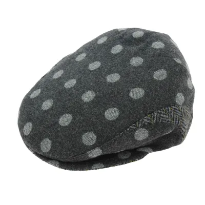 Troon Wool Flat Cap Anthracite - Mtm Reference: 7463 | Chapellerie Traclet