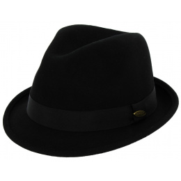 Chapeau Feutre Laine Galop Flechet Noir