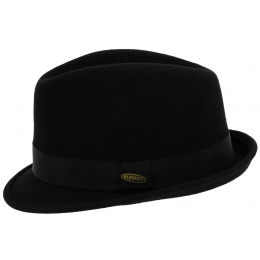 Chapeau Feutre Laine Galop Flechet Noir