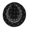 Chapeau Traveller Turrif Coiffe Texture Pois Traclet Anthracite Reference : 6765 | Chapellerie Traclet