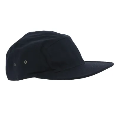 Navy 5 Panel Monk Strapback Cap - Atlantis Reference: 1749 | Traclet Hat Shop