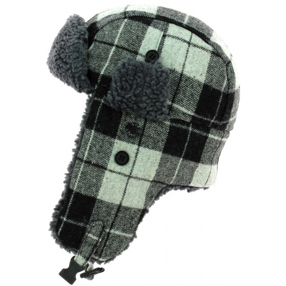 Boy's checkered ushanka hat Boy's checkered ushanka hat