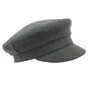 Camaret Grey Wool & Cashmere Sailor Cap - Traclet
