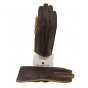 Brown Sheepskin & Suede Leather Glove - Vincent Pradier