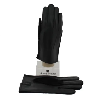 Gant Homme Cuir Mouton & Daim Noir - Vincent Pradier Reference : 610 | Chapellerie Traclet