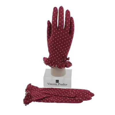 Women's Wool & Nylon Plum Gloves - Vincent Pradier Reference: 5031 | Chapellerie Traclet
