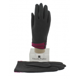 Women's Wool & Nylon Grey Gloves - Vincent Pradier