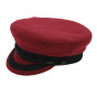 Sailor Cap Camaret Wool Red/Burgundy - Traclet